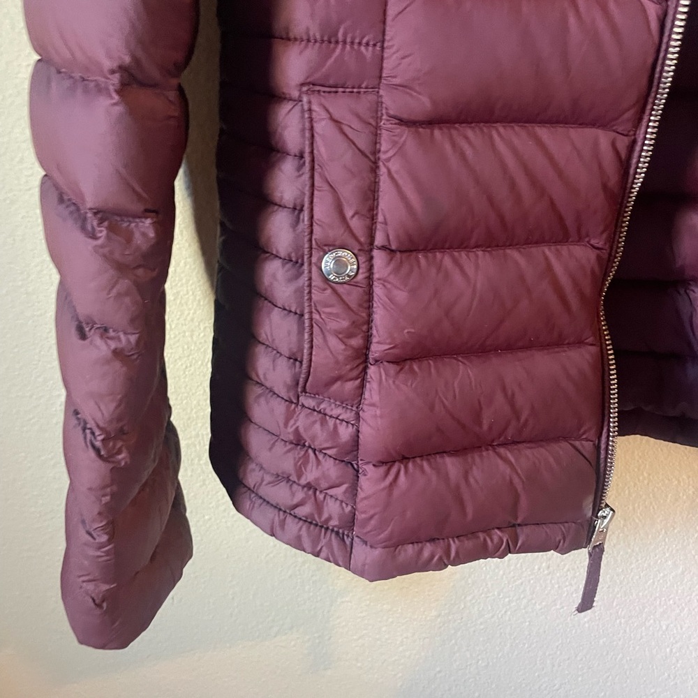 Abercrombie & Fitch Burgundy Down Jacket - Picture 7 of 10